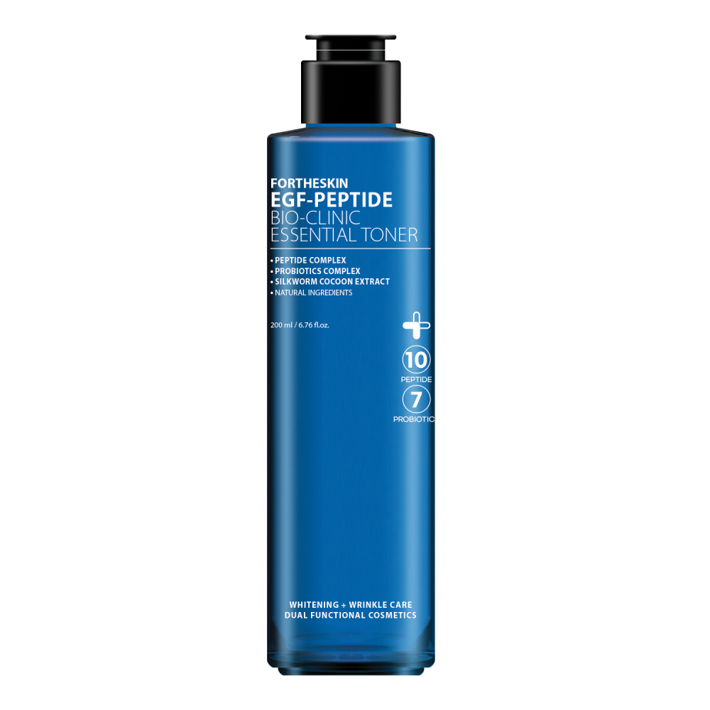 FORTHESKIN Тонер для лица АНТИВОЗРАСТНОЙ EGF-PEPTIDE BIO CLINIC ESSENCIAL TONER, 200 мл
