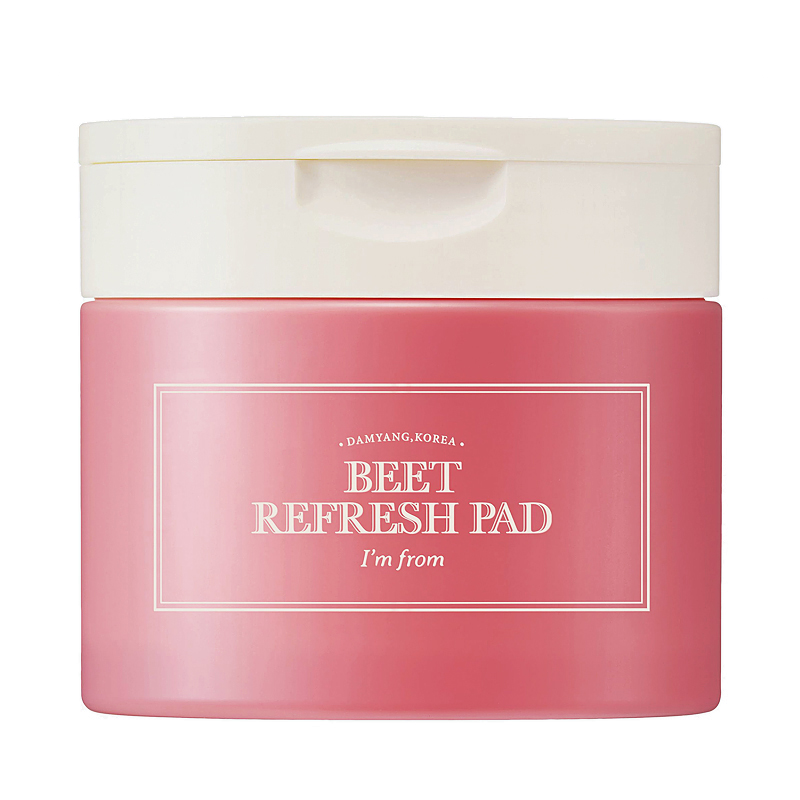 I'M FROM Пэды для лица с экстрактом красной свеклы Beet Refresh Pad, 60шт