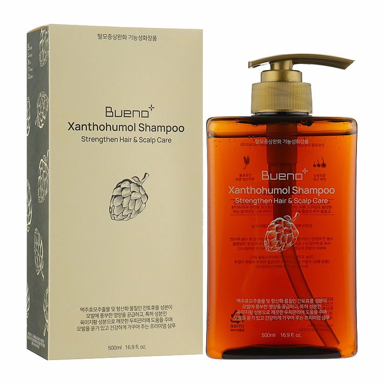 BUENO Шампунь с хмелем против выпадения волос Xanthohumol Shampoo, 500мл