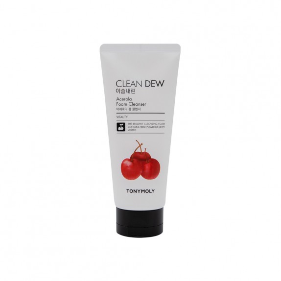Tony Moly Пенка для умывания с ацеролой Clean Dew Foam Cleanser Acerola, 180мл